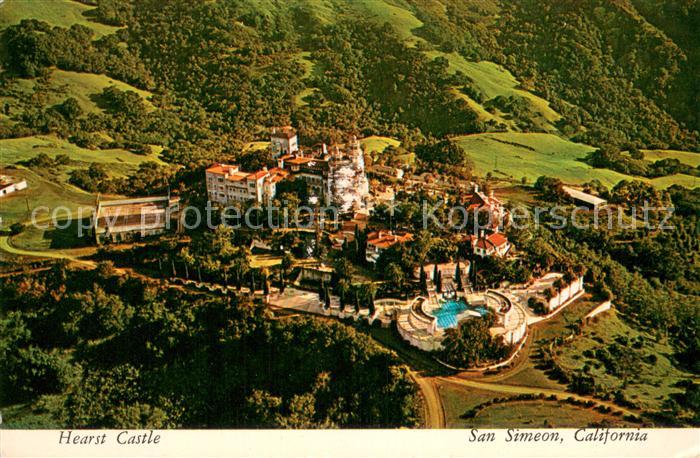 San Simeon Hearst Castle Air view