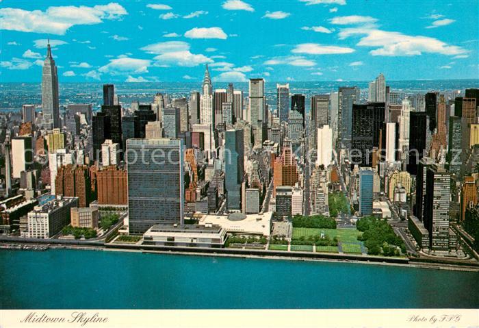 New York City Midtown Skyline Air view