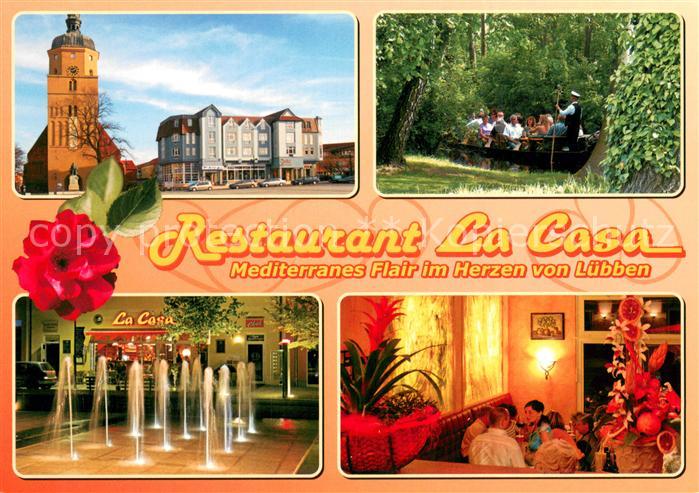 Luebben Spreewald Restaurant La Casa Wasserspiele Gaststube Spreewaldpartie