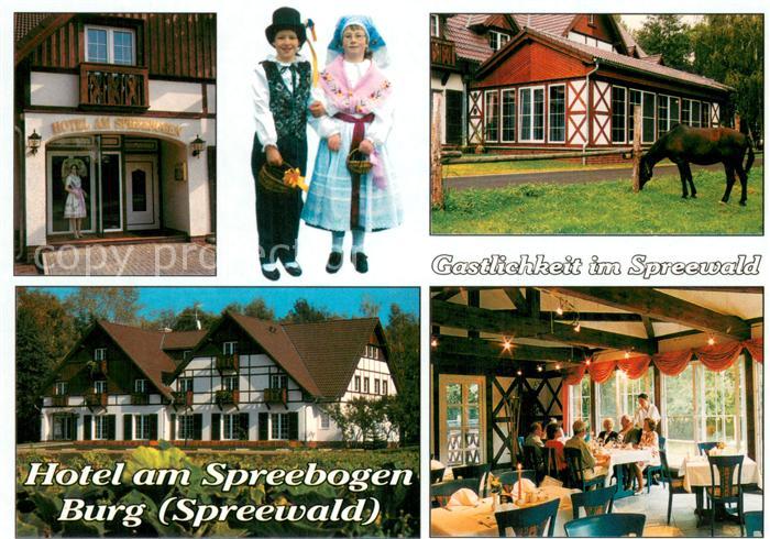 Burg Spreewald Hotel am Spreebogen Trachtenkinder Gastraum