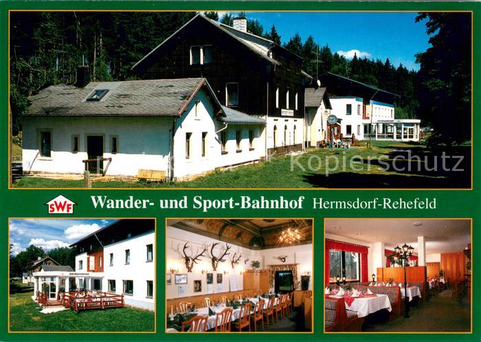 Hermsdorf Erzgebirge Wander und Sport Bahnhof Gastraeume
