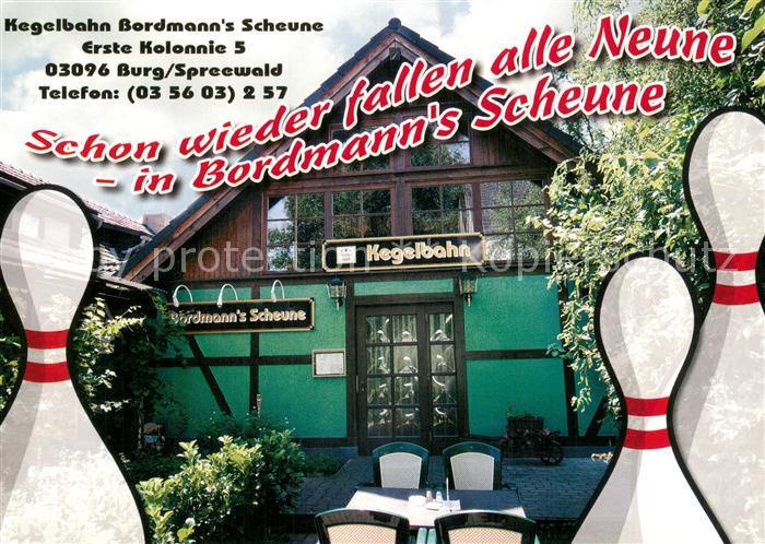 Burg Spreewald Kegelbahn Bordmanns Scheune Scoreboard