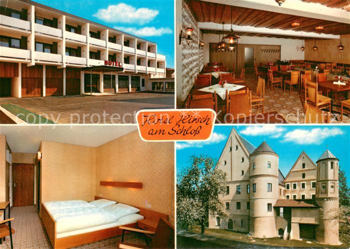 Wertingen Hotel Hirsch Gastraum Zimmer Schloss
