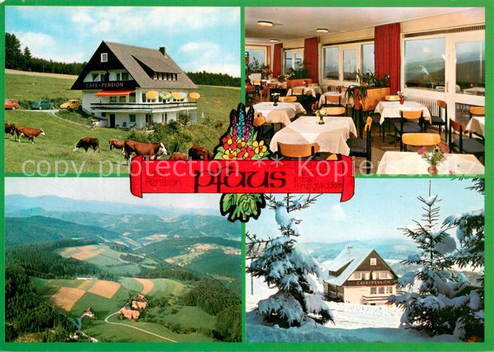 Muehlenbach Baden Cafe Pension Pfaus Gaststube Panorama