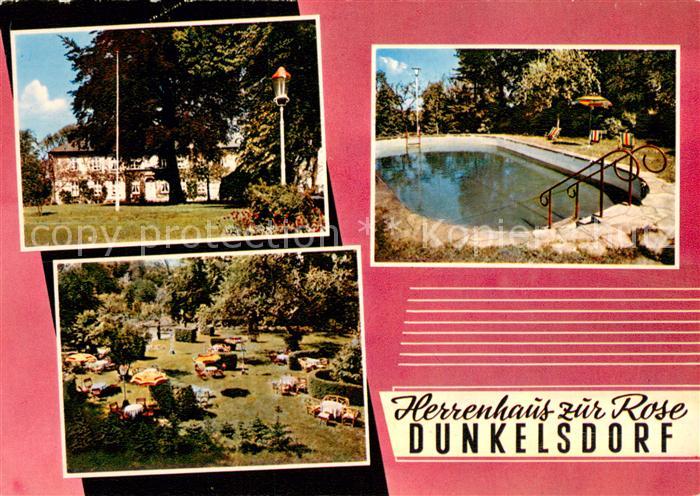 Dunkelsdorf Hotel Restaurant Herrenhaus zur Rose Park Pool