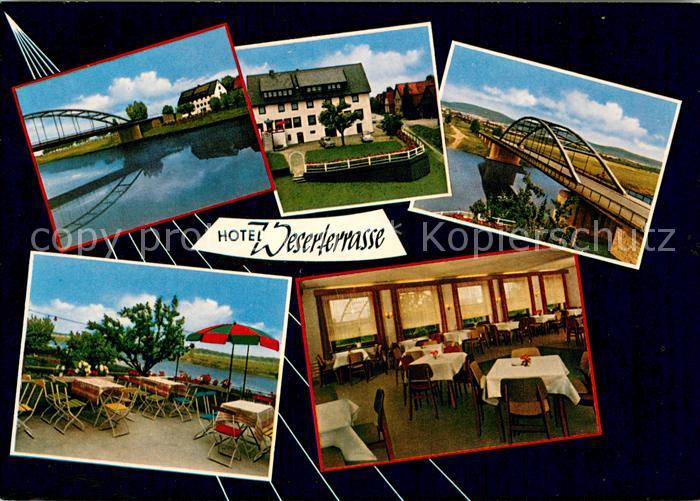 Hessisch Oldendorf Hotel Weserterrasse Gastraum Teilansichten