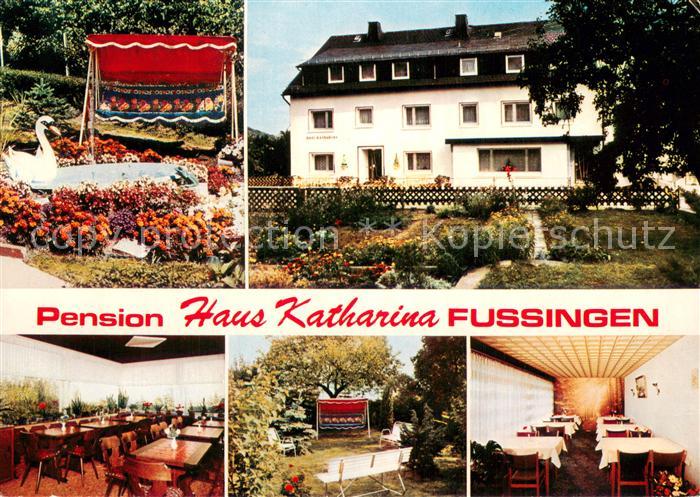 Fussingen Pension Haus Katharina Garten Restaurant Gaststube