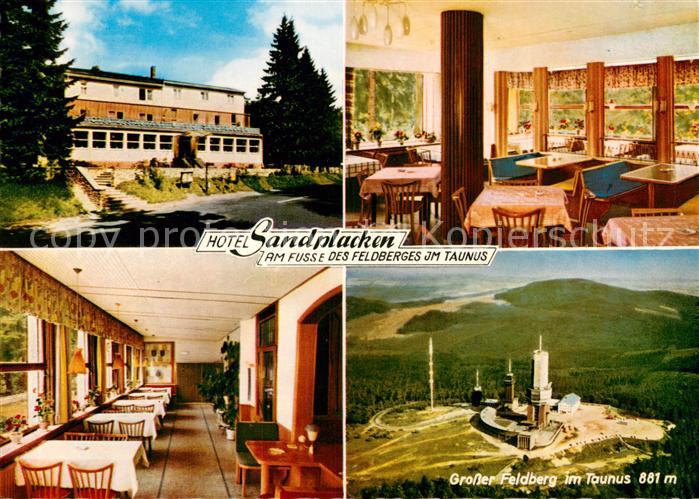 Sandplacken Taunus Hotel Sandplacken Gastraeume Grosser Feldberg Fliegeraufnahme