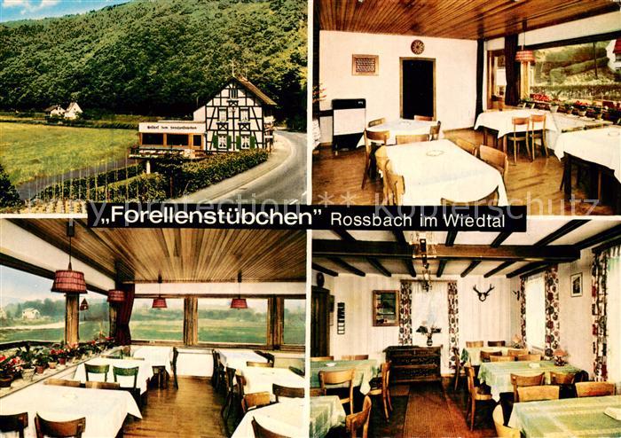 Rossbach Wied Gasthof zum Forellenstuebchen Gastraeume