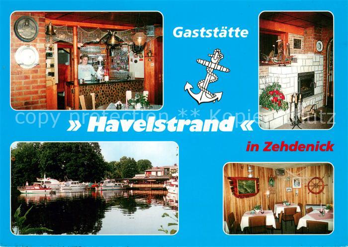 Zehdenick Gaststaette Hafelstrand Theke Gaststube Fahrgastschiffe
