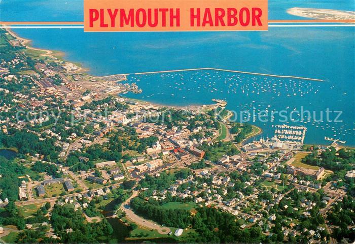 Plymouth Massachusetts The Gulls Eye View of the Harbor