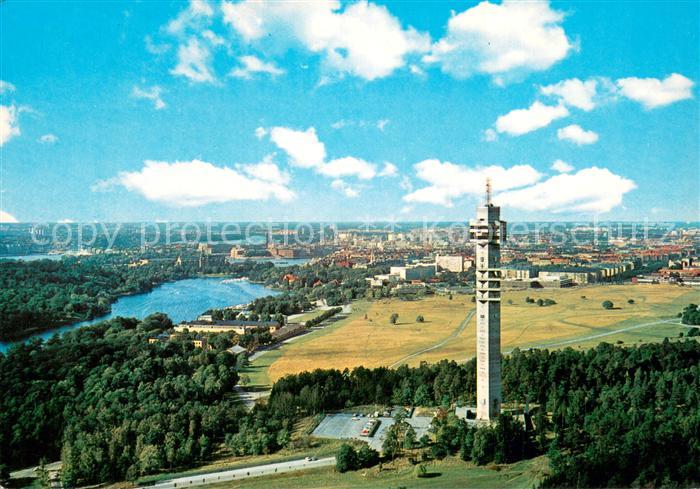 Stockholm Air panorama over the Kaknaes Tower and the city