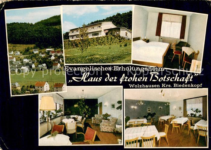 Wolzhausen Ev Erholungsheim Haus der frohen Botschaft Gastraeume Zimmer Panorama