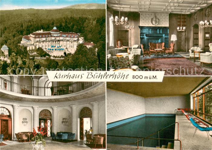 Buehl Baden Kurhaus Buehlerhoehe Kaminzimmer Foyer Hallenbad