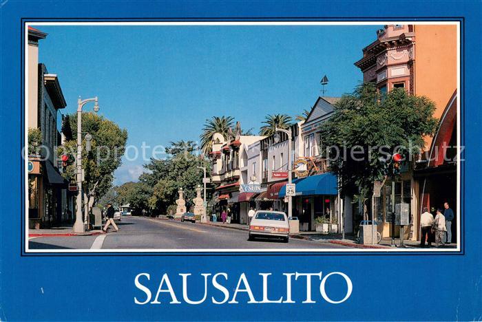 Sausalito California Strassenpartie