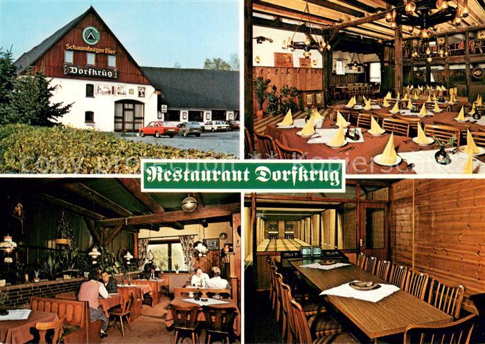 Reinsdorf Apelern Restaurant Dorfkrug Gastraeume Kegelbahn
