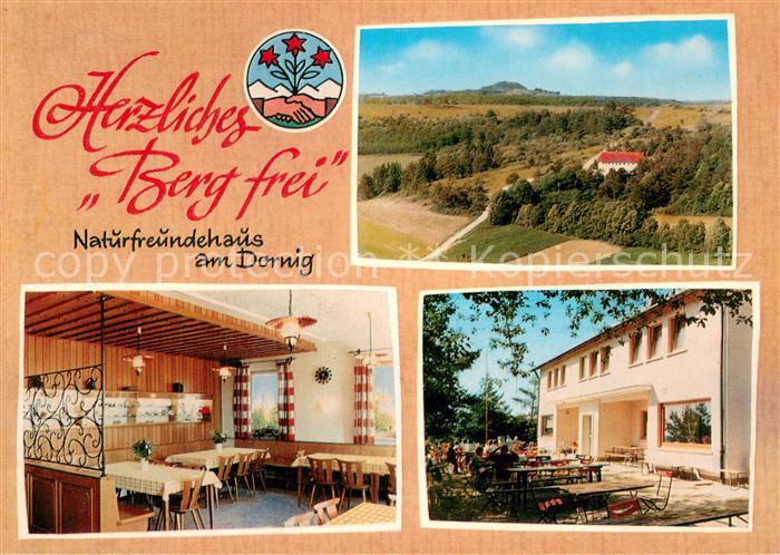 Staffelstein Naturfreundehaus am Dornig Panorama Gaststube Freiterrasse