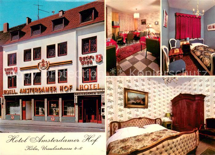 Koeln Rhein Hotel Amsterdamer Hof Gaststube Zimmer