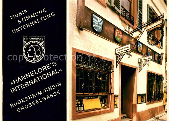 Ruedesheim am Rhein Gaststaette Bei Hannelore Drosselgasse