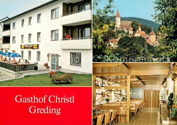 Greding Gasthof Christl Gaststube Kirche