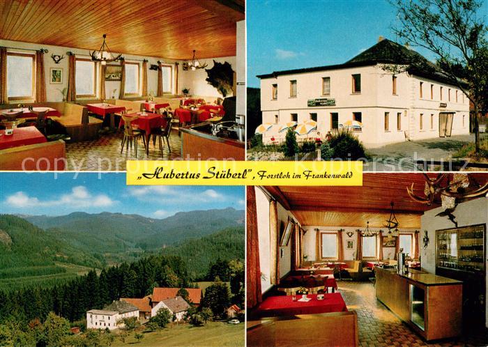 Forstloh Wallenfels Gasthof Hubertus Stueberl Gastraeume Panorama