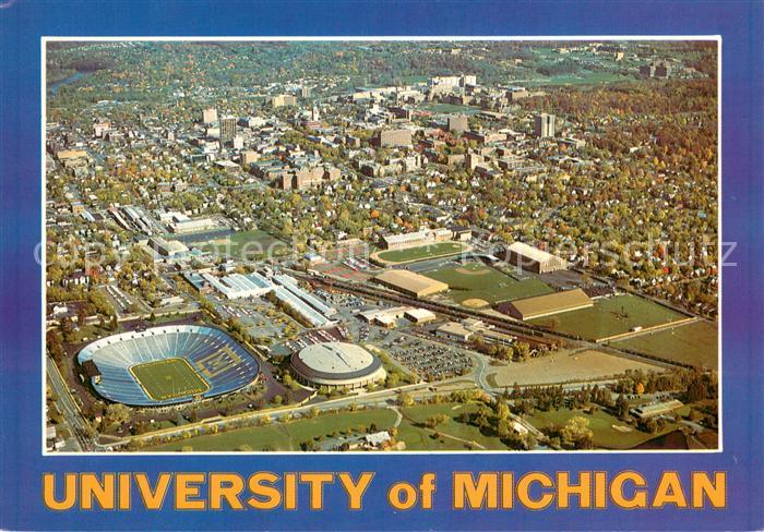 Ann Arbor University of Michigan Air view