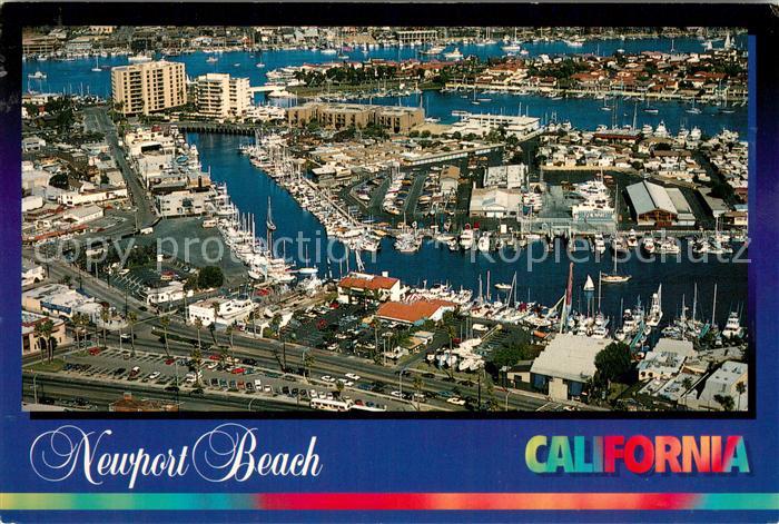 Newport Beach Aerial viewof the west end of Newport Bay