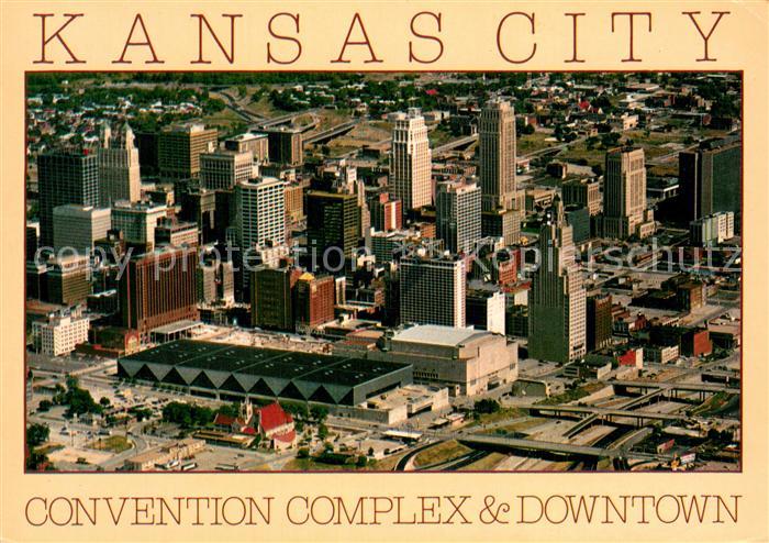 Kansas City Missouri Convention Complex and Downtown Aerial view