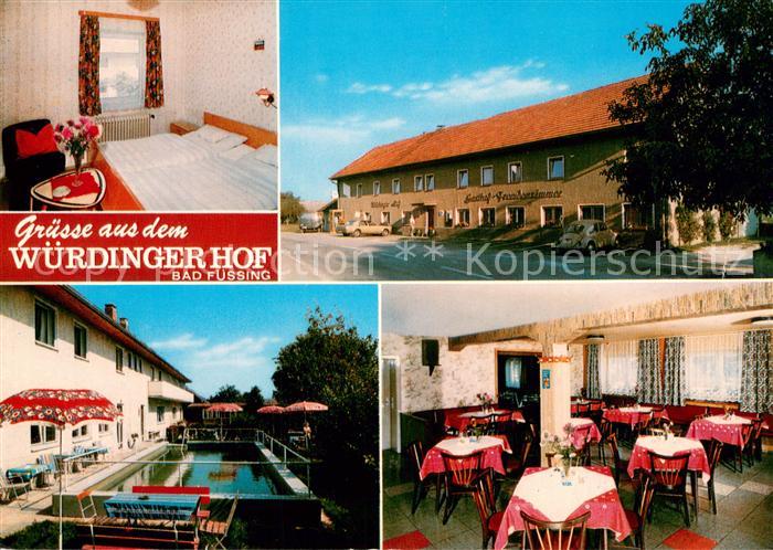 Bad Fuessing Wuerdinger Hof Gaestezimmer Pool Terrasse Gaststube