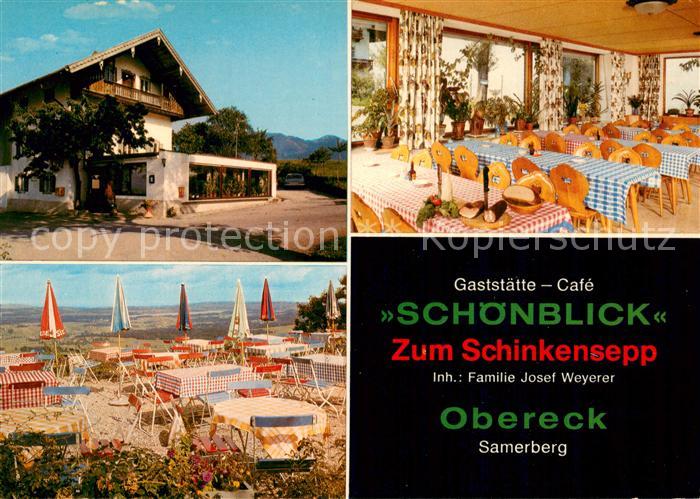 Toerwang Gaststaette Cafe Schoenblick Zum Schinkensepp Gaststube Terrasse