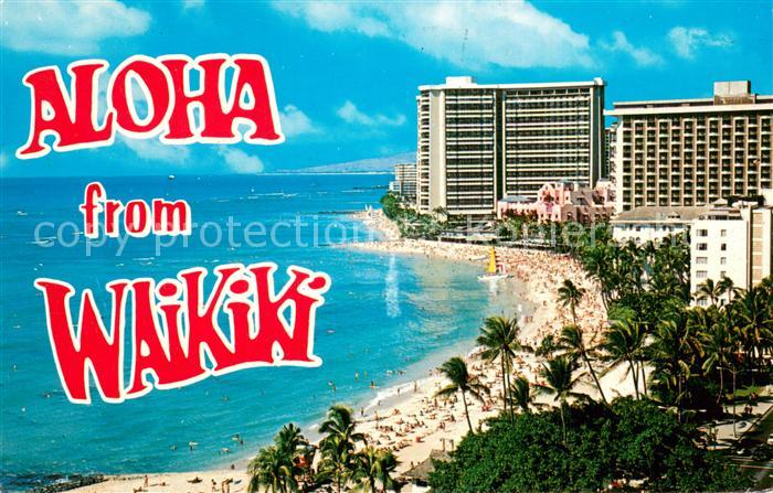 Waikiki Beach and hotels