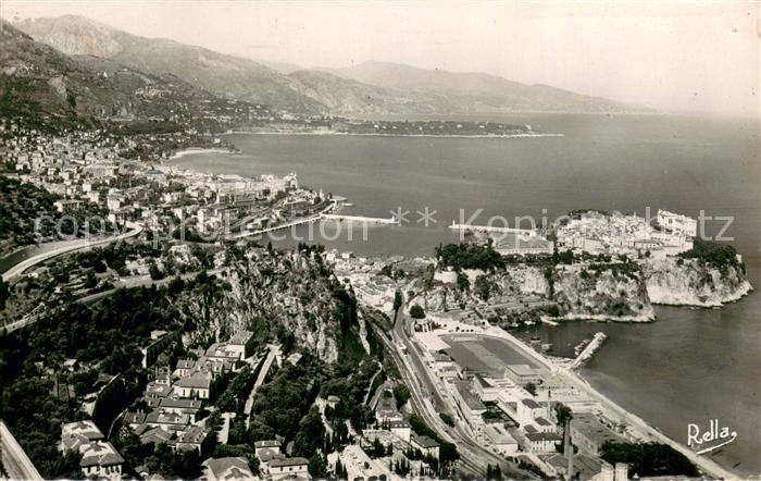 Monaco Vue aérienne de la Principauté Cap Martin Côte Italienne Côte d Azur