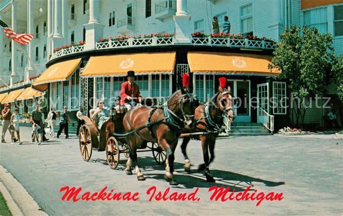 Mackinac Island Grand Hotel Pferdedroschke