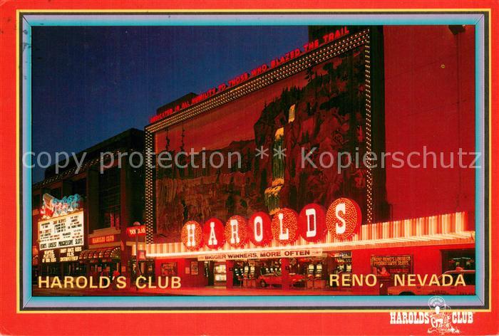 Reno Nevada Harolds Club at night
