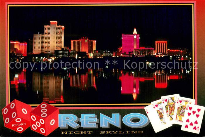 Reno Nevada Magnificent skyline at night