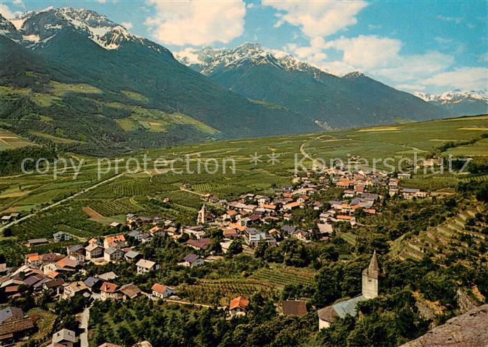 Kortsch Suedtirol Panorama Vinschgau