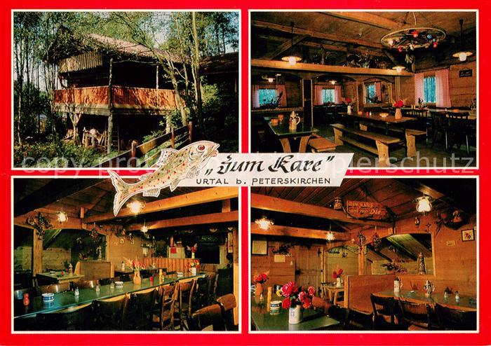 Peterskirchen Oberbayern Zum Kare Fischerhuette Gaststaette im Urtal