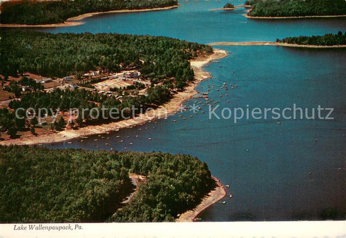 Pennsylvania US-State Lake Wallenpaupack in the Pocono Mountains aerial view