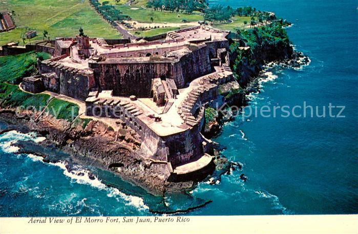San Juan Puerto Rico El Morro Fort aerial view