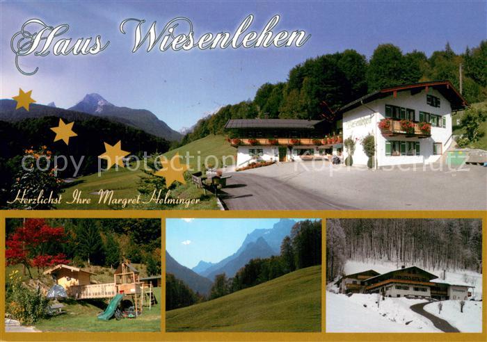 Bischofswiesen Haus Wiesenlehen Gaestehaus Pension Landschaft Alpen