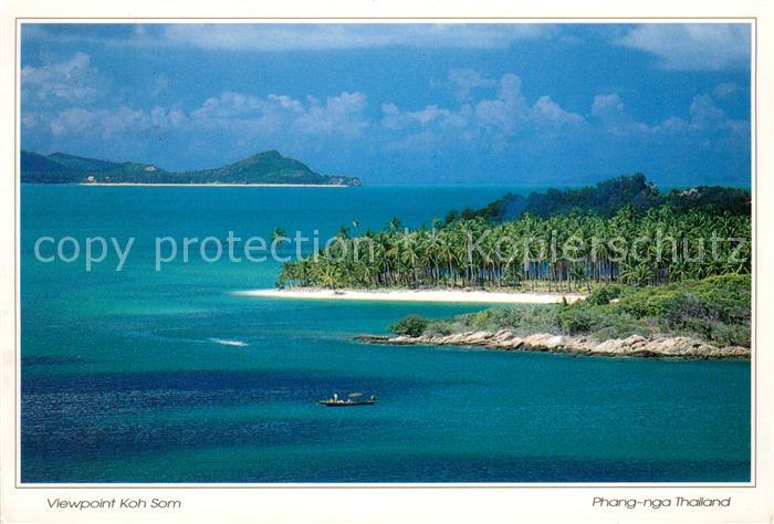 Phang Nga Thailand View point Koh Som aerial view