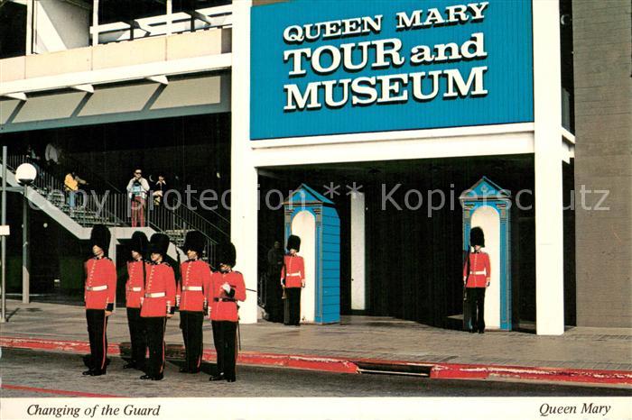Long Beach California Changing of the Guard at Museum of the Sea Entrance Queen