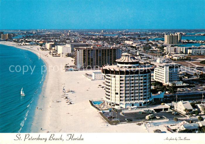 St Petersburg Florida Beach Hotels Aquatarium Atlantic Ocean aerial view