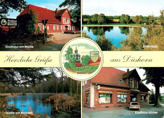 Dueshorn Gasthaus am Walde Strandbad Teiche am Wedden Kaufhaus Koerber