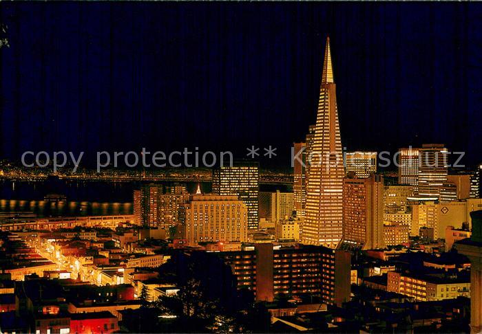 San Francisco California Transamerica Pyramid dominating the skyline of the city