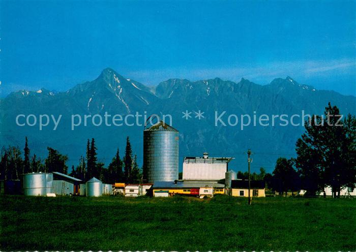 Anchorage Modern Farm in the Matanuska Valley Mountains
