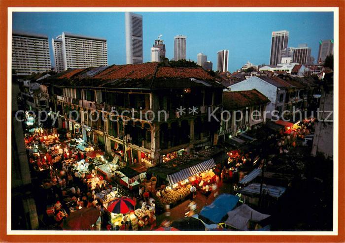 Singapore New and old architecture as seen from Chinatown