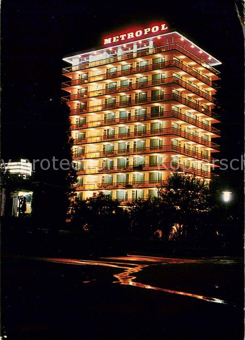 Varna Warna Bulgaria Hotel Metropol at night