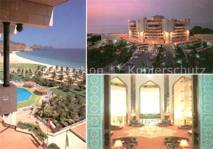 Muscat Al Bustan Palace Hotel Kuestenpanorama