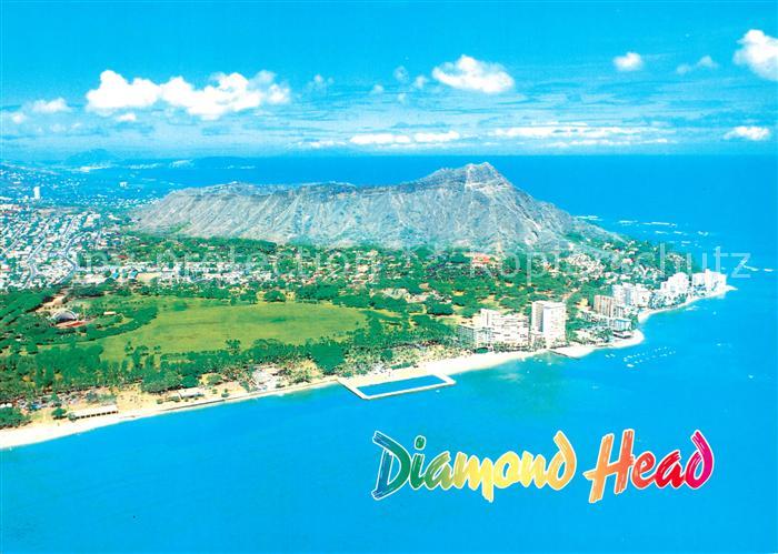Waikiki Diamond Head aerial view
